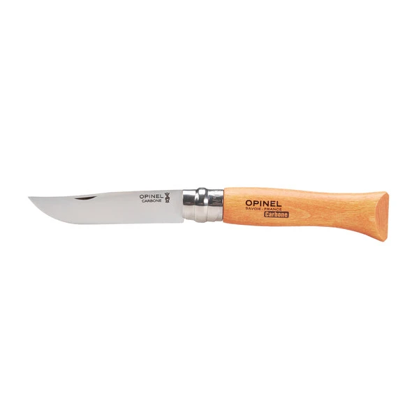 Opinel CARBON NICHT ROSTFREI BLISTER Klappmesser BUCHE