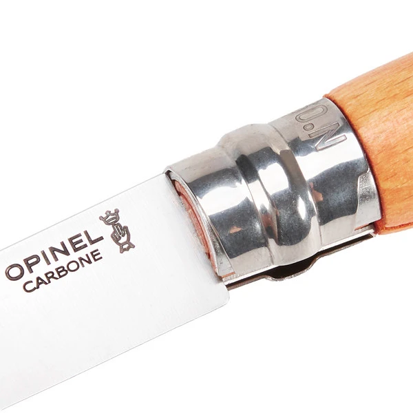 Opinel CARBON NICHT ROSTFREI BLISTER Klappmesser BUCHE – Bild 3