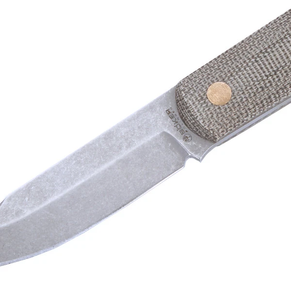 Böker Manufaktur Solingen BARLOW BFF MICARTA Feststehendes Messer GRÜN – Bild 3