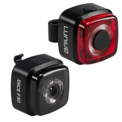 Lunivo DICE 30 SET Fahrradbeleuchtung SCHWARZ